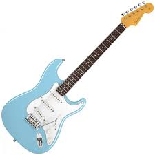 guitare electrique bleu turquoise